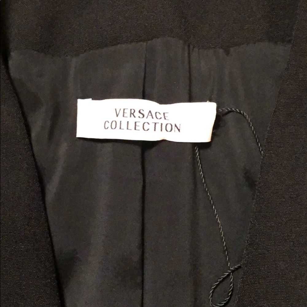 Versace Collection Lightweight Pleated Blazer - image 5